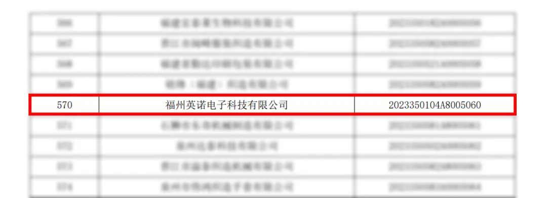 喜報|熱烈祝賀英諾科技榮獲2023年“科技型中小企業(yè)”稱號